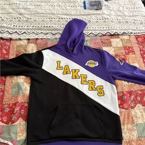 Los Angeles lakers Purple and Black men’s large  Hoodie